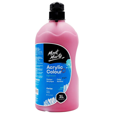Mont Marte Acrylic Colour Signature 1L - Cerise