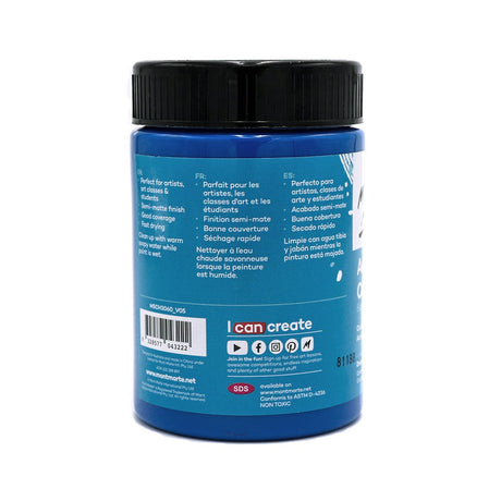 Mont Marte Acrylic Colour Paint Signature 300Ml 10 1 Us Fl Oz Deep Cyan