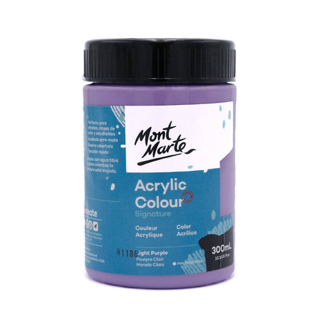 Mont Marte Acrylic Colour Paint Signature 300ml - Light Purple