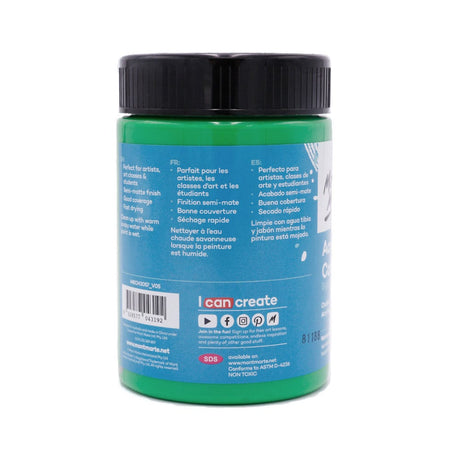 Mont Marte Acrylic Colour Paint Signature 300Ml 10 1 Us Fl Oz Monastral Green