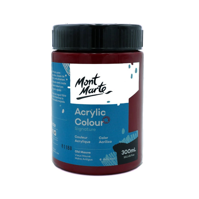 Mont Marte Acrylic Colour Paint Signature 300ml - Old Mauve