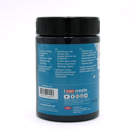 Mont Marte Acrylic Colour Paint Signature 300Ml 10 1 Us Fl Oz Paynes Grey