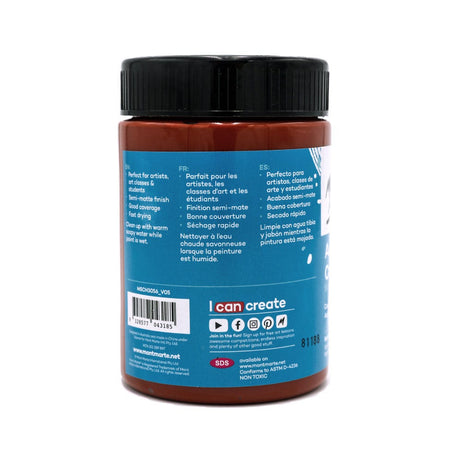 Mont Marte Acrylic Colour Paint Signature 300Ml 10 1 Us Fl Oz Red Ochre