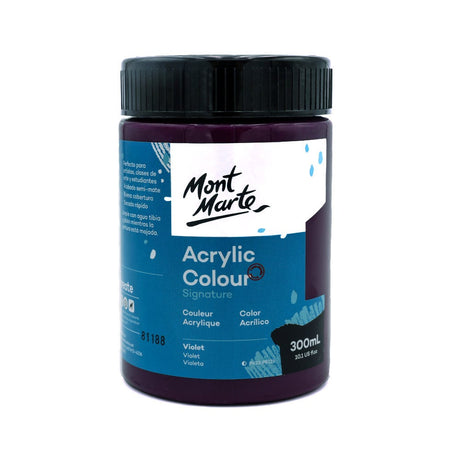 Mont Marte Acrylic Colour Paint Signature 300ml - Violet