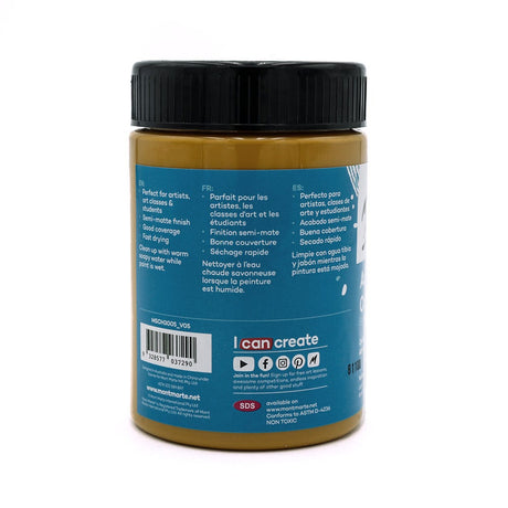 Mont Marte Acrylic Colour Paint Signature 300Ml 10 1 Us Fl Oz Yellow Ochre
