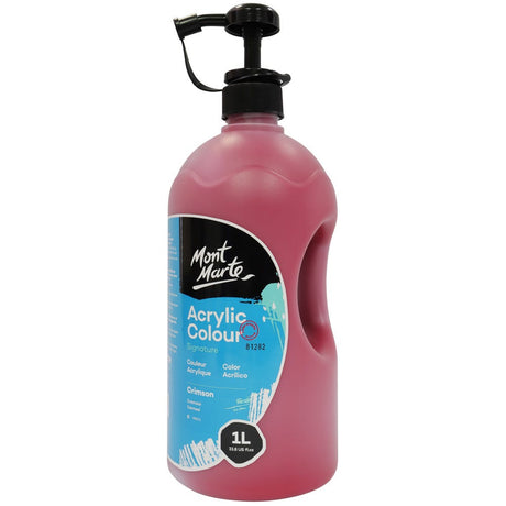 Mont Marte Acrylic Colour Signature 1L - Crimson