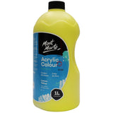 Mont Marte Acrylic Colour Signature 1L 33 8 Us Fl Oz Bottle Lemon Yellow