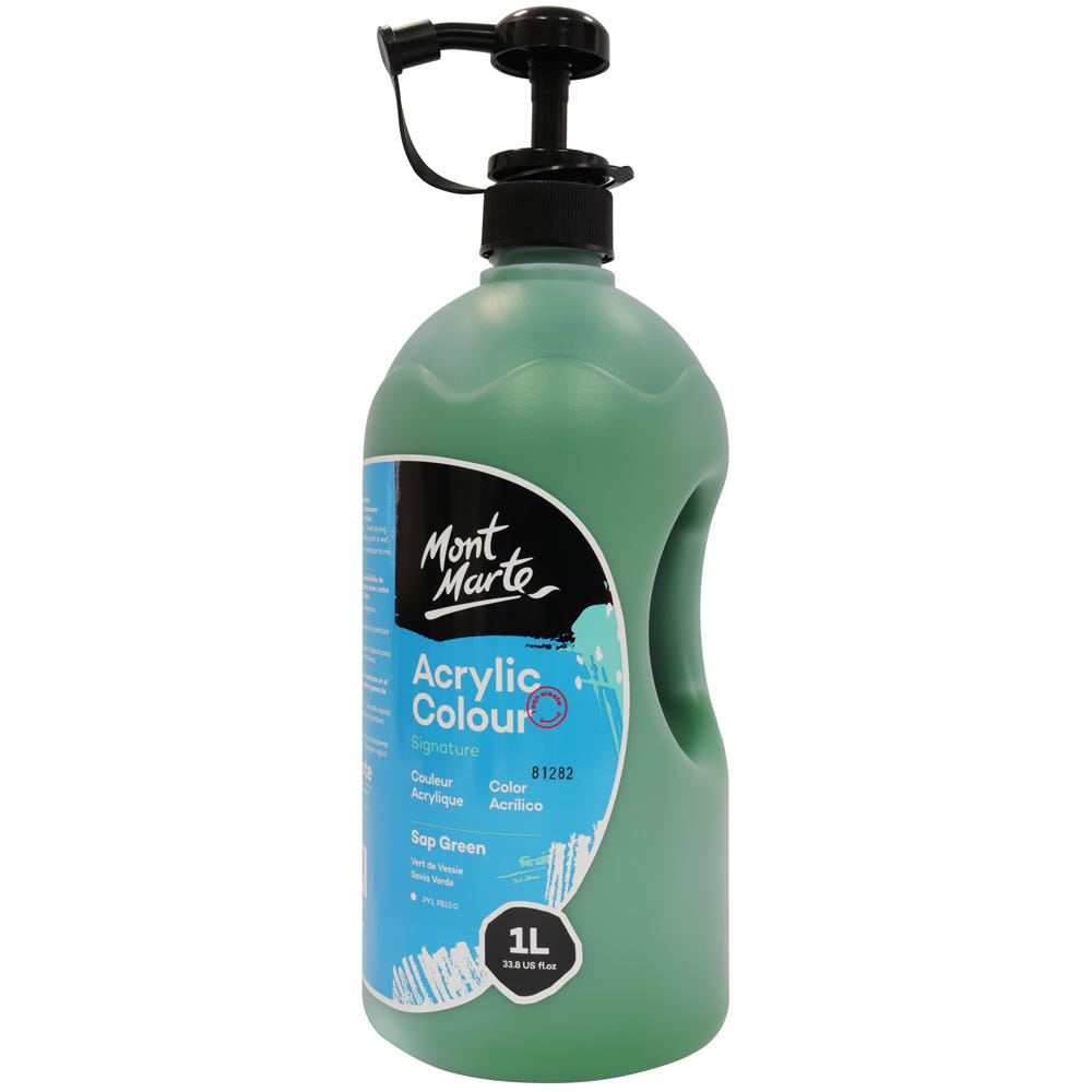 Mont Marte Acrylic Colour Signature 1L - Sap Green