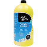 Mont Marte Acrylic Colour Paint Signature 2L 67 6 Us Fl Oz Bottle Medium Yellow