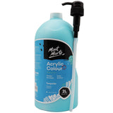 Mont Marte Acrylic Colour Paint Signature 2L 67 6 Us Fl Oz Bottle Turquoise