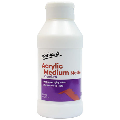 Mont Marte Acrylic Medium Matte Premium 250Ml (8.5 Us Fl.Oz)