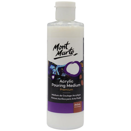 Mont Marte Acrylic Pouring Medium Premium 240Ml (8.11 Us Fl.Oz)