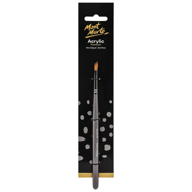 Mont Marte Artist Acrylic Brush Premium Taklon Wedge 1/8