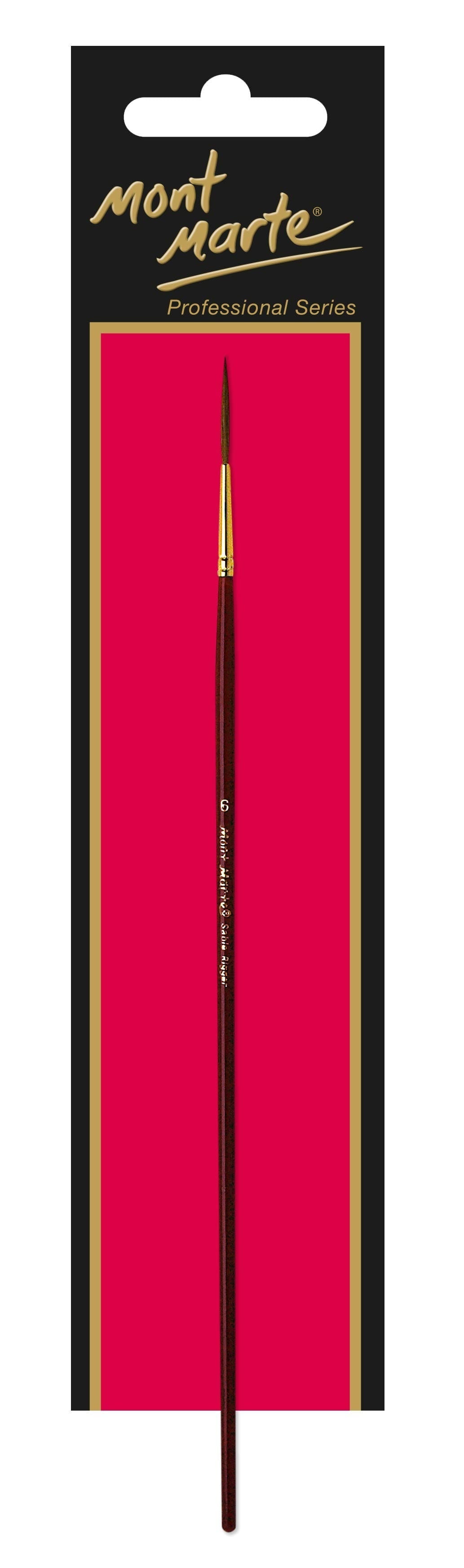 Mont Marte Artist Brush Premium Sable Rigger 6