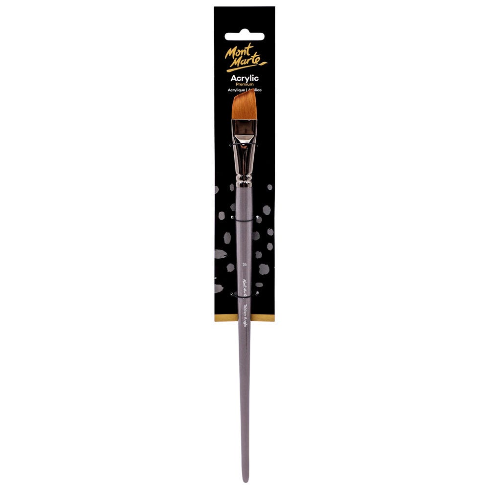 Mont Marte Artist Brush Premium Taklon Angle 24