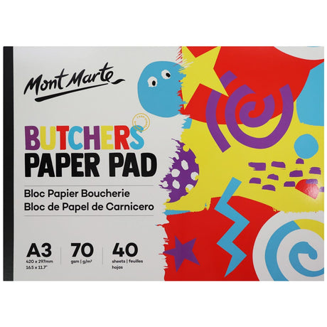 Mont Marte Butchers Paper Pad A3 70Gsm 40 Sheets