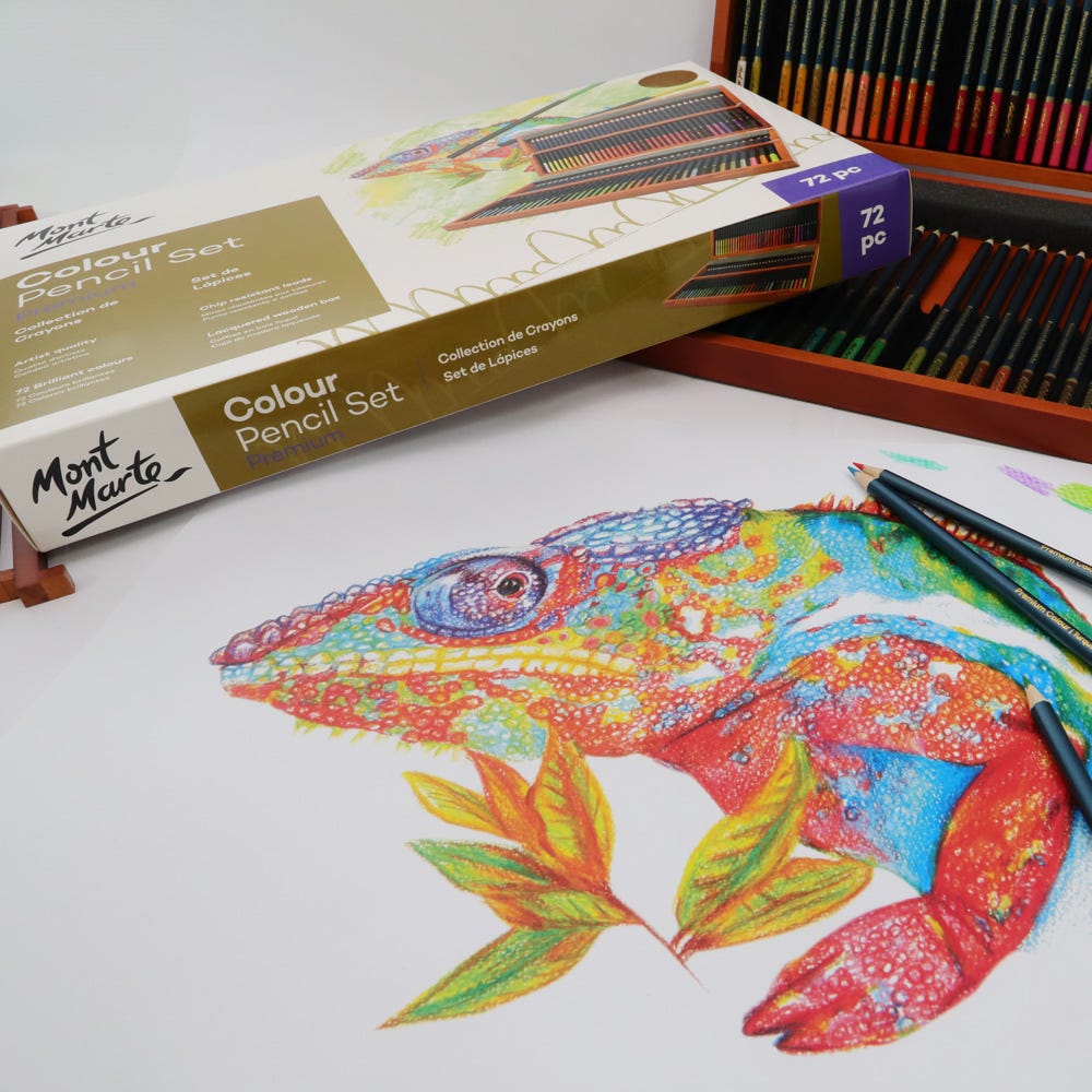Mont Marte Colour Pencils Box Set Premium 72Pc