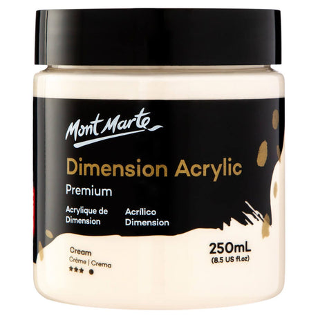 Mont Marte Dimension Acrylic Premium 250ml - Cream
