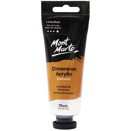 Mont Marte Dimension Acrylic Premium 75ml - Lamp Black