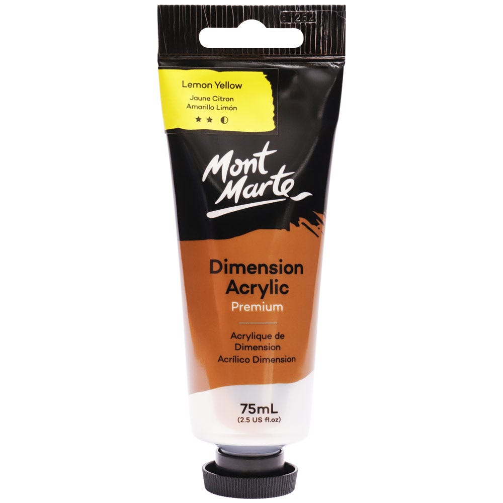 Mont Marte Dimension Acrylic Premium 75ml - Lemon Yellow