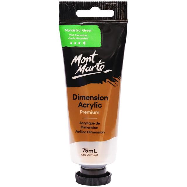 Mont Marte Dimension Acrylic Premium 75ml - Monastral Green