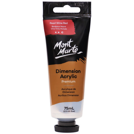 Mont Marte Dimension Acrylic Premium 75ml - Pearl Wine Red