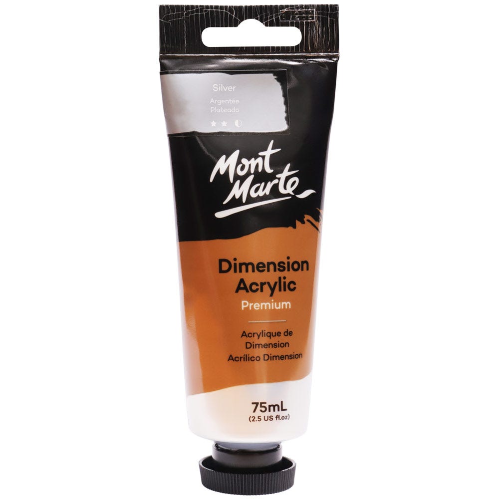 Mont Marte Dimension Acrylic Premium 75ml - Silver