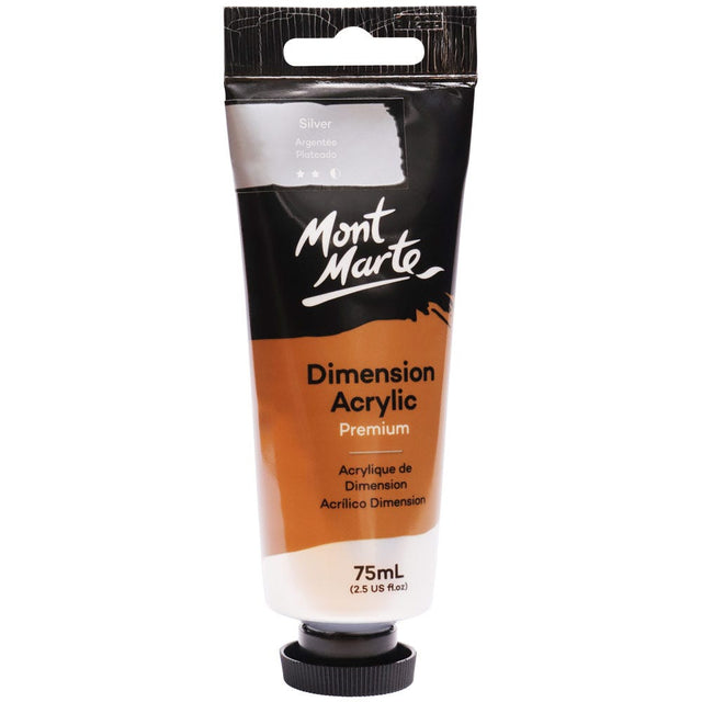 Mont Marte Dimension Acrylic Premium 75ml - Silver