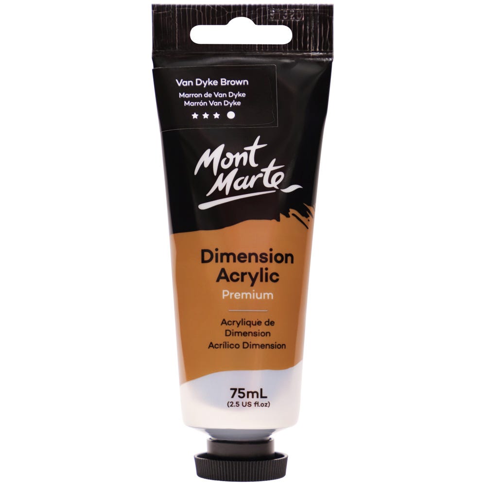 Mont Marte Dimension Acrylic Premium 75ml - Van Dyke Brown