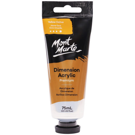 Mont Marte Dimension Acrylic Premium 75ml - Yellow Ochre