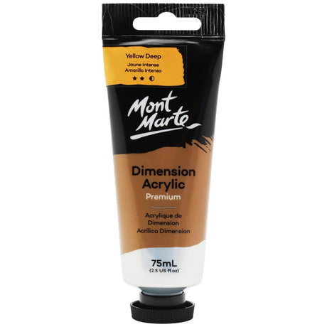 Mont Marte Dimension Acrylic Premium 75ml - Yellow Deep