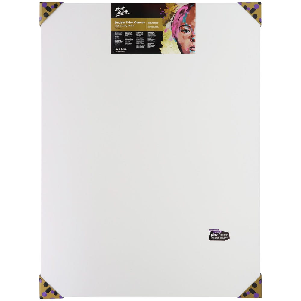 Mont Marte Double Thick Canvas Premium 91.4 X 121.8Cm (36 X 48In)