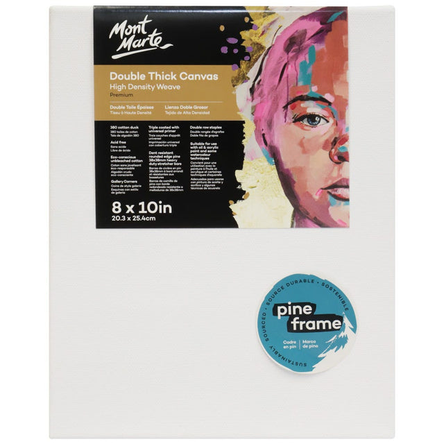 Mont Marte Double Thick Canvas Premium 20.3 X 25.4Cm (8 X 10In)