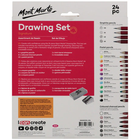 Mont Marte Drawing Set Signature 24Pc