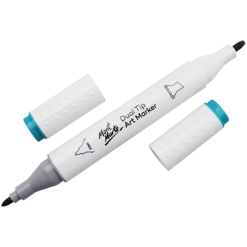 Mont Marte Dual Tip Art Marker Premium - Peacock Green 61
