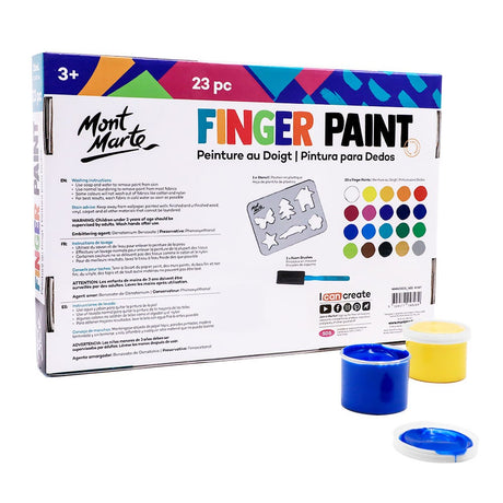Mont Marte Finger Paint Set 20Pc X 35Ml 1 18Oz