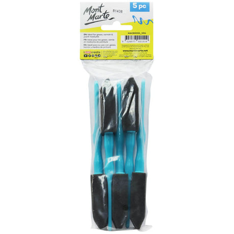 Mont Marte Foam Brushes Discovery 25Mm 0 98In 5Pc