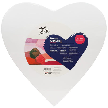 Mont Marte Heart Canvas Signature 40 X 40Cm (15.8 X 15.8In)