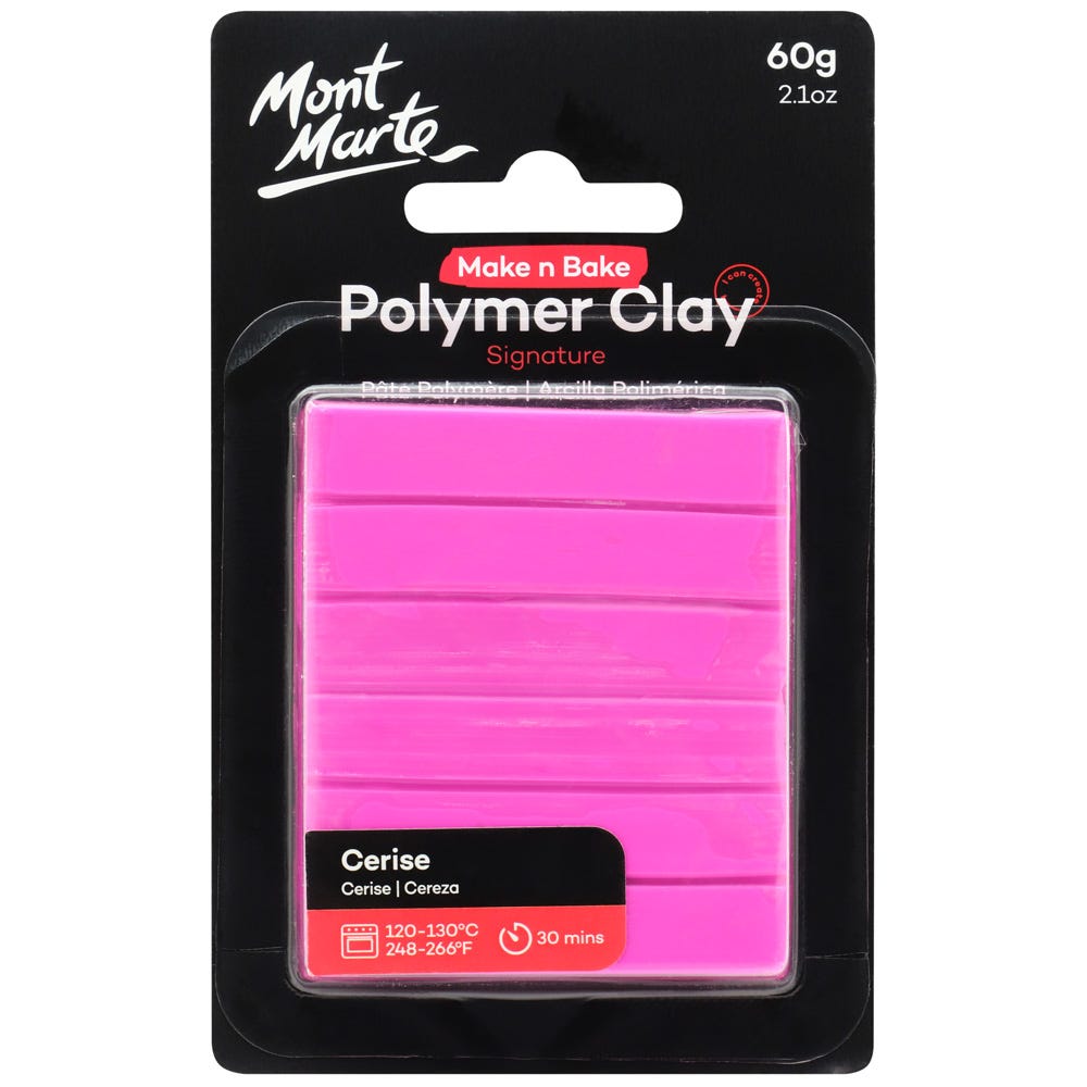 Mont Marte Make N Bake Polymer Clay Signature 60g - Cerise