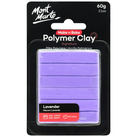 Mont Marte Make N Bake Polymer Clay Signature 60g - Lavender
