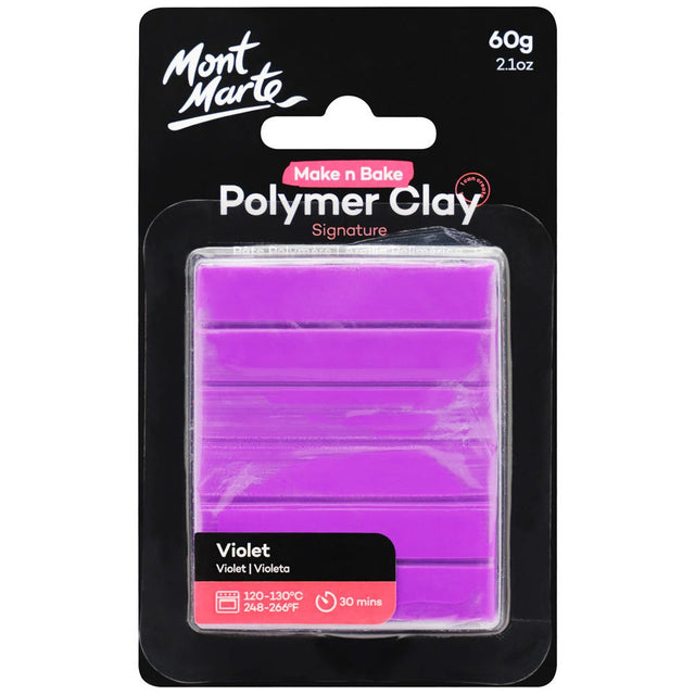 Mont Marte Make N Bake Polymer Clay Signature 60g - Violet