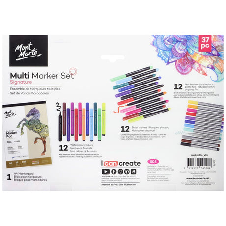 Mont Marte Multi Marker Set Signature 37Pc