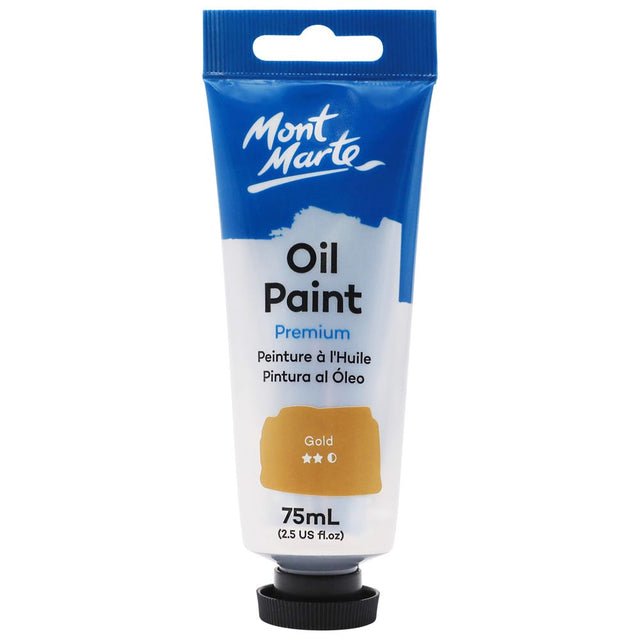 Mont Marte Oil Paint Premium 75ml - Gold