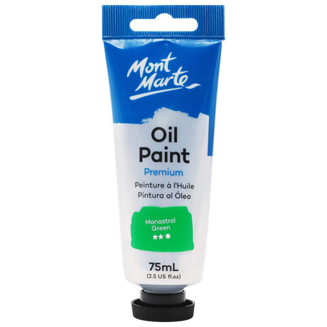 Mont Marte Oil Paint Premium 75ml - Monastral Green
