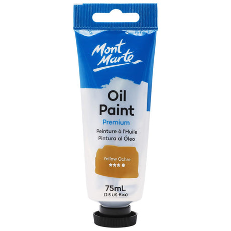 Mont Marte Oil Paint Premium 75ml - Yellow Ochre