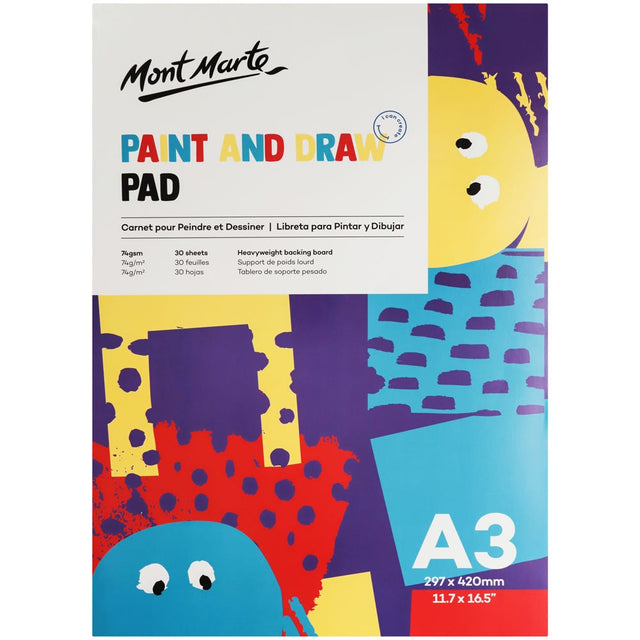 Mont Marte Paint & Draw Pad A3