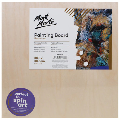 Mont Marte Painting Board Premium 30.5 X 30.5Cm (12 X 12In)
