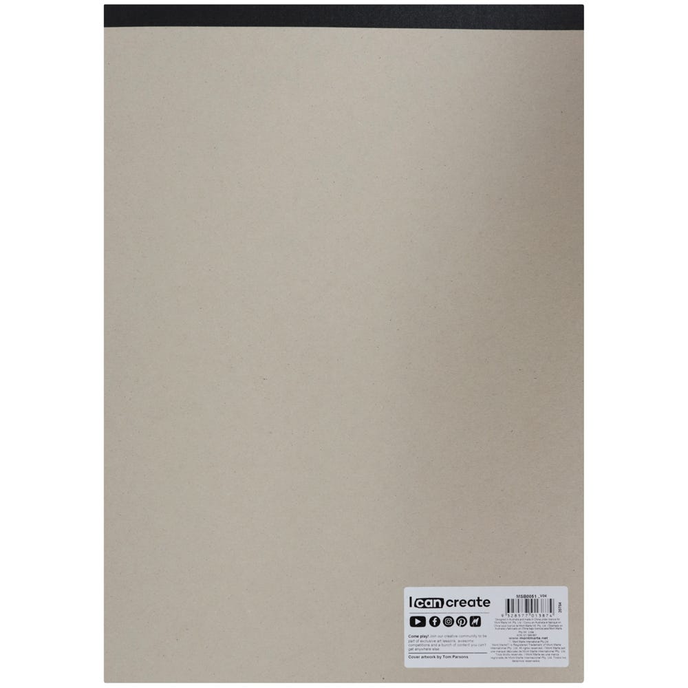 Mont Marte Pastel Pad 4 Colours Signature 12 Sheet 180Gsm A3 297 X 420Mm 11 7 X 16 5In