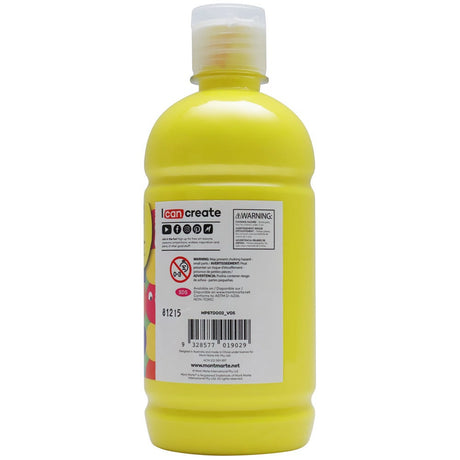 Mont Marte Poster Paint 500Ml 16 91 Us Fl Oz Lemon Yellow