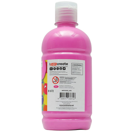 Mont Marte Poster Paint 500Ml 16 91 Us Fl Oz Pink